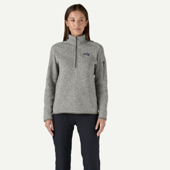 Patagonia Gray Better Sweater 1/4 Zip Fleece Quarter Zip Medium Birch - Picture 1 of 7